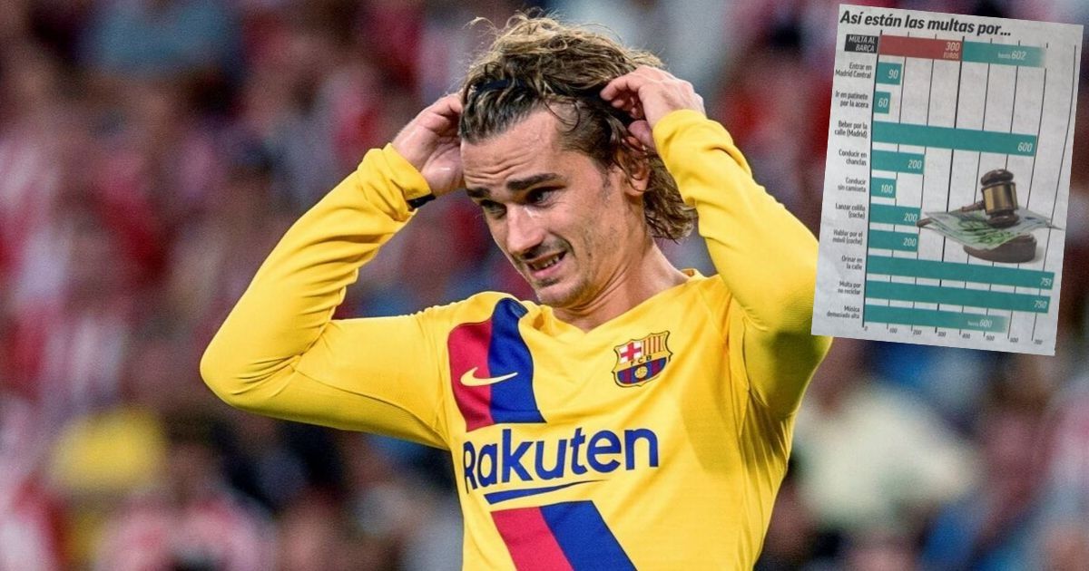 Pi*anje na ulici u Španjolskoj je skuplje nego Barcina kazna za Griezmanna